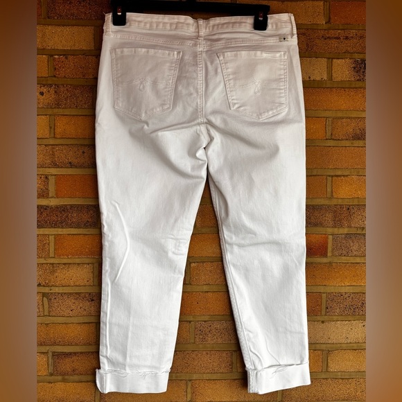 Lucky Brand Lolita Crop White Women's cuffed skinny Jeans stretchy 12 - Picture 9 of 12